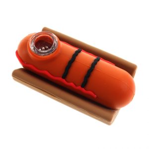 3 5 in hot dog w glass screen silicone hand pipe 4860 900x900 0