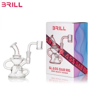 6 5 in brill dab rig w 10mm male banger clear mini glass water pipe 5359 600x600 0