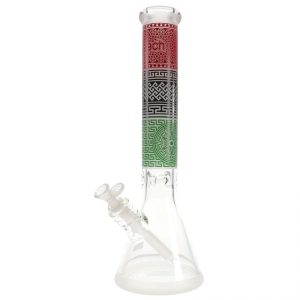 cheech 14 in 7mm blasted tricolor beaker water pipe 3338 900x900 0