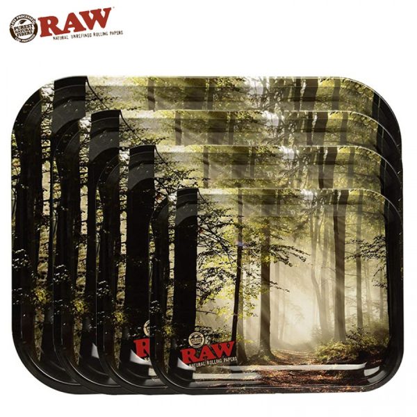 raw smokey forest metal rolling tray 2518 900x900 0