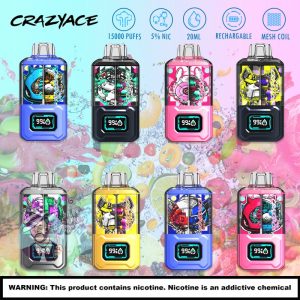 CRAZYACE 815000 Dual Tank Disposable Vape - 5% Nicotine Strength