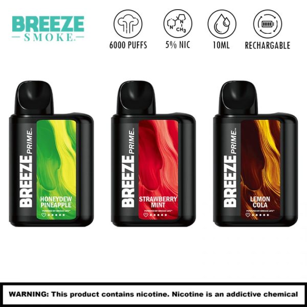 breeze prime edition 6000 puffs disposable vape 50mg 5ct display 6262 900x900 0