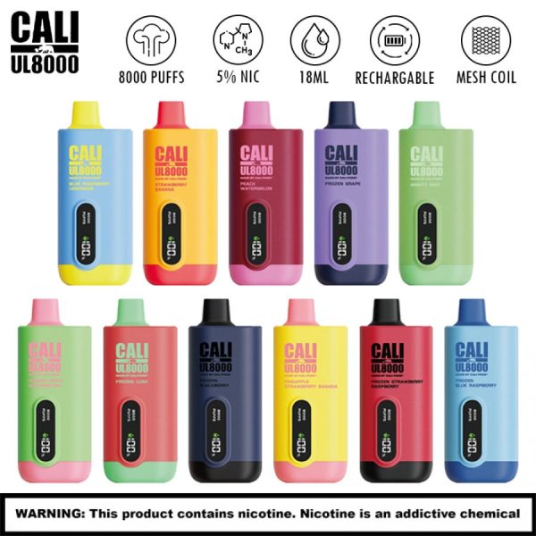 cali pod ul8000 disposable vape 6ct display 6225 900x900 0