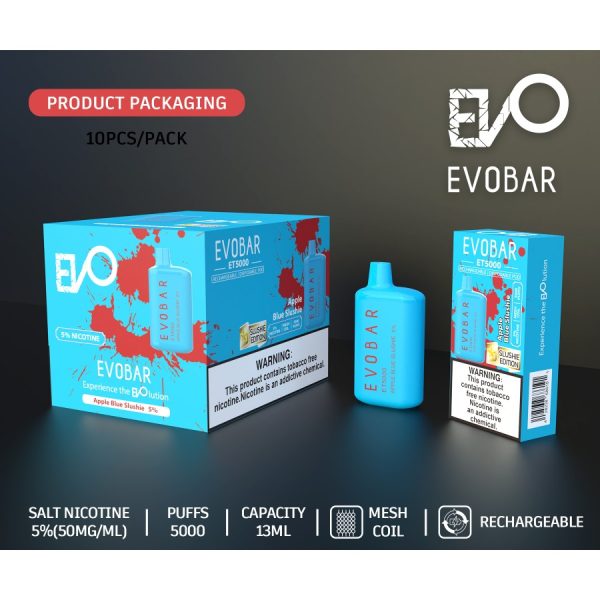 evo bar et5000 slushie edition disposable vape 10ct display ak wholesale exclusive a34397 900x900 0