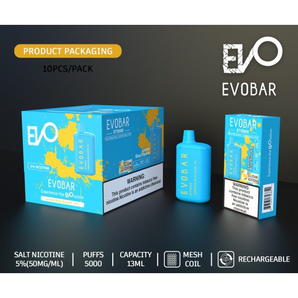 evo bar et5000 slushie edition disposable vape 10ct display ak wholesale exclusive a34398 900x900 0