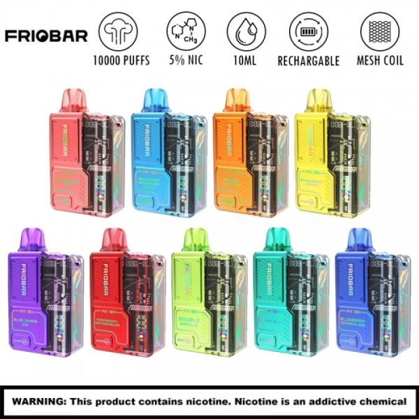 friobar mx 10000 puffs disposable vape 5ct display 6474 900x900 0