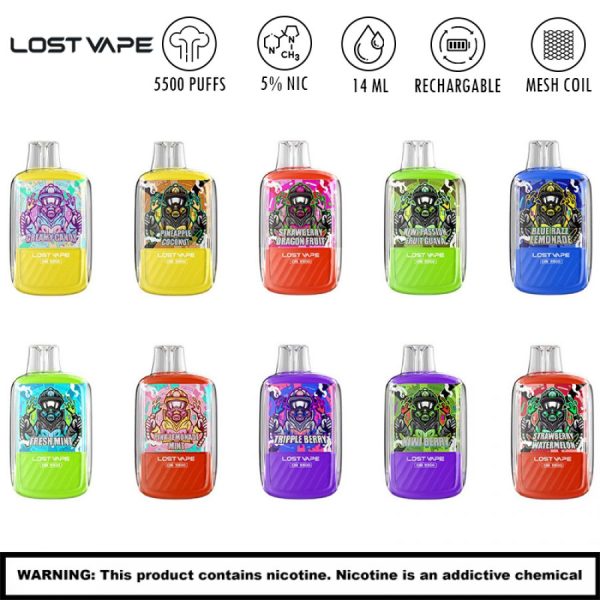 lost vape ob5500 disposable vape 10ct display 5811 900x900 0