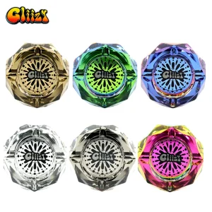 gliizy paint burst high quality diamond glass ashtray x