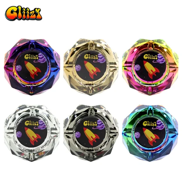 gliizy space design high quality diamond glass ashtray x