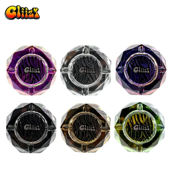 gliizy spire design high quality diamond glass ashtray x
